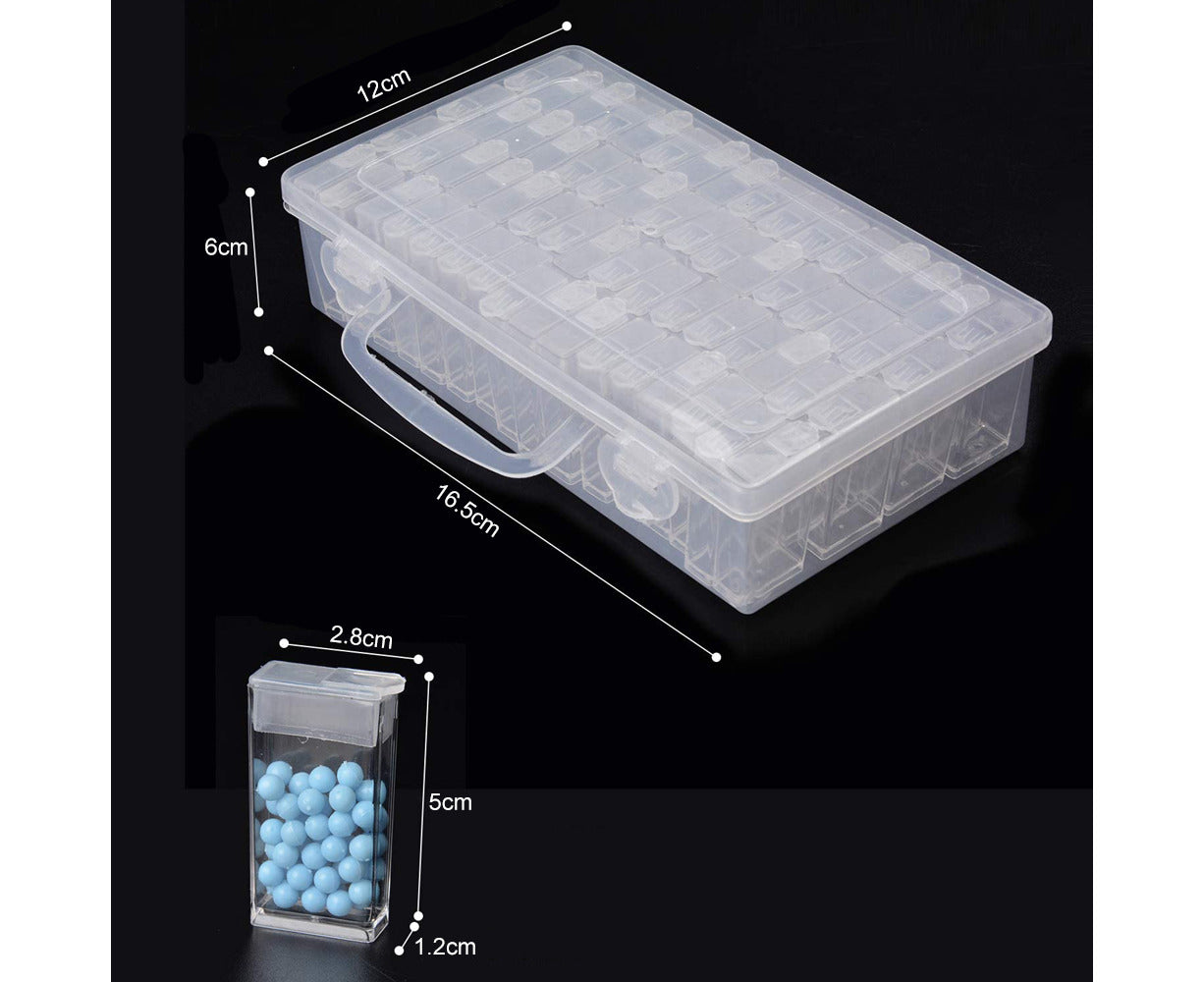 42/84 Grid Transparent Box DIY Handmade Beaded Diamond Painting