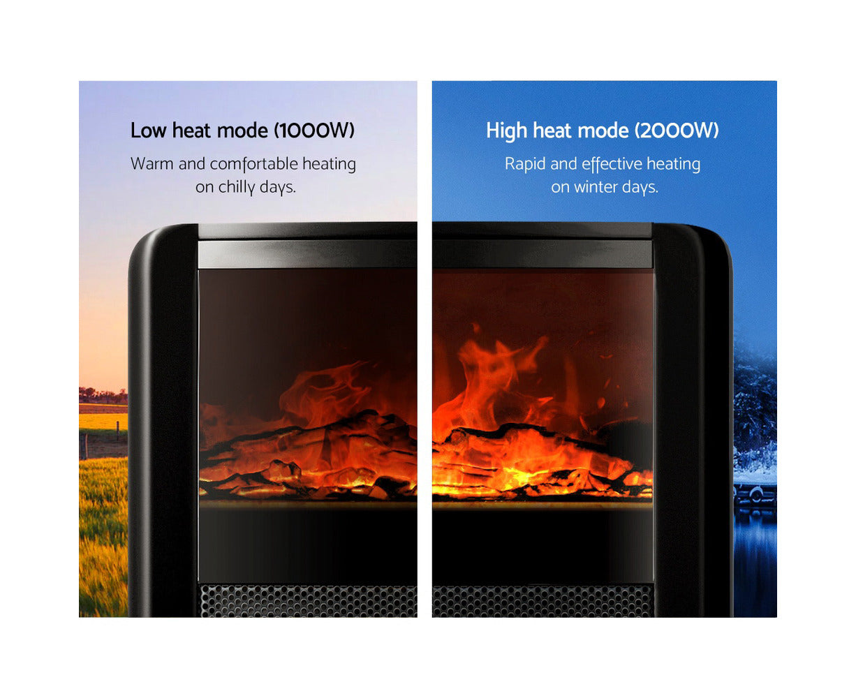 Electric Fireplace Fire Heaters 2000W