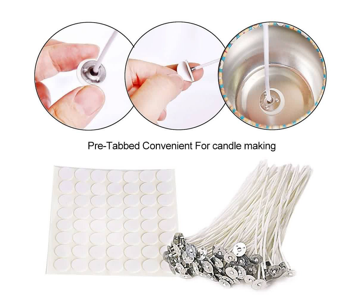 122PCS Candle Making Kit Diy Candle Craft Tool Set Pouring Pot Wick Wax Kit Gift