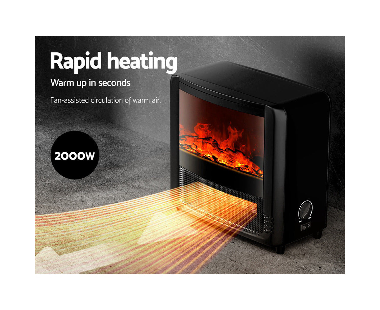 Electric Fireplace Fire Heaters 2000W