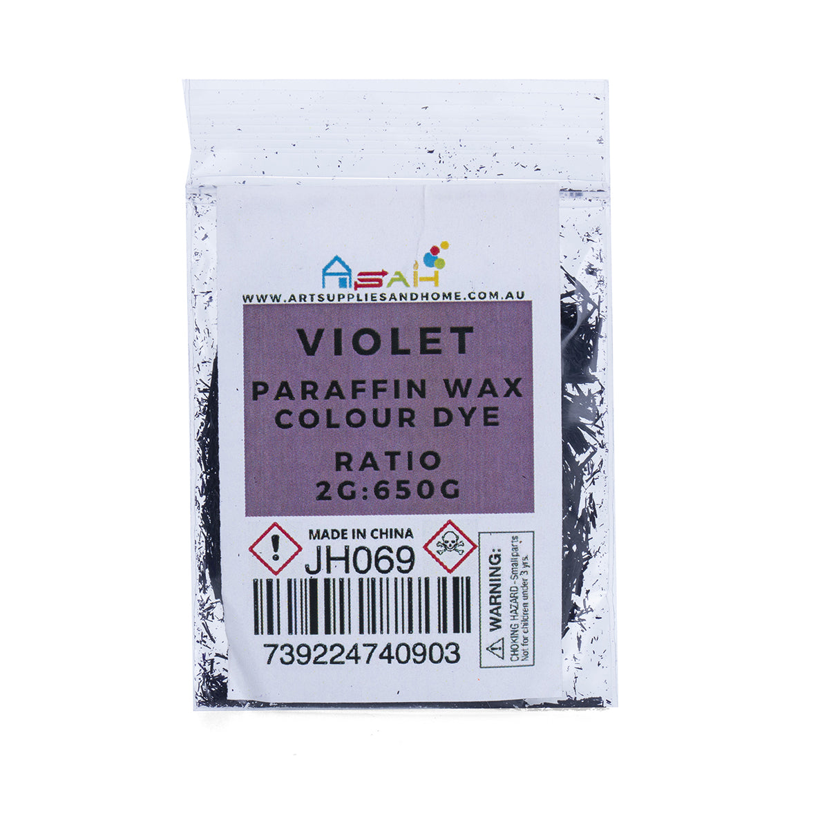 Violet Paraffin Wax Coloured Dye 2G High Pigment DIY for Candle Making