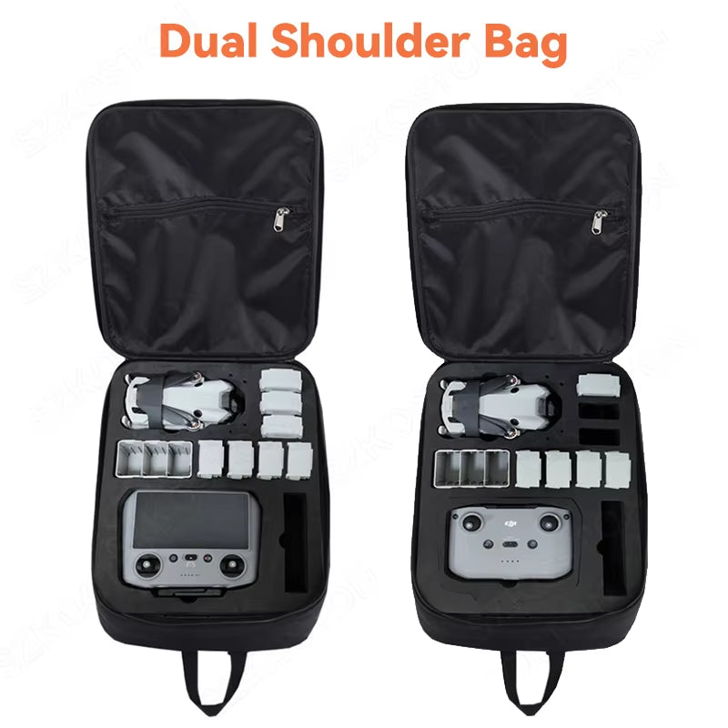 Mini 4 Pro Portable Storage Backpack and Messenger Chest Bag - Stylish Accessory Case for Mini 4 Pro