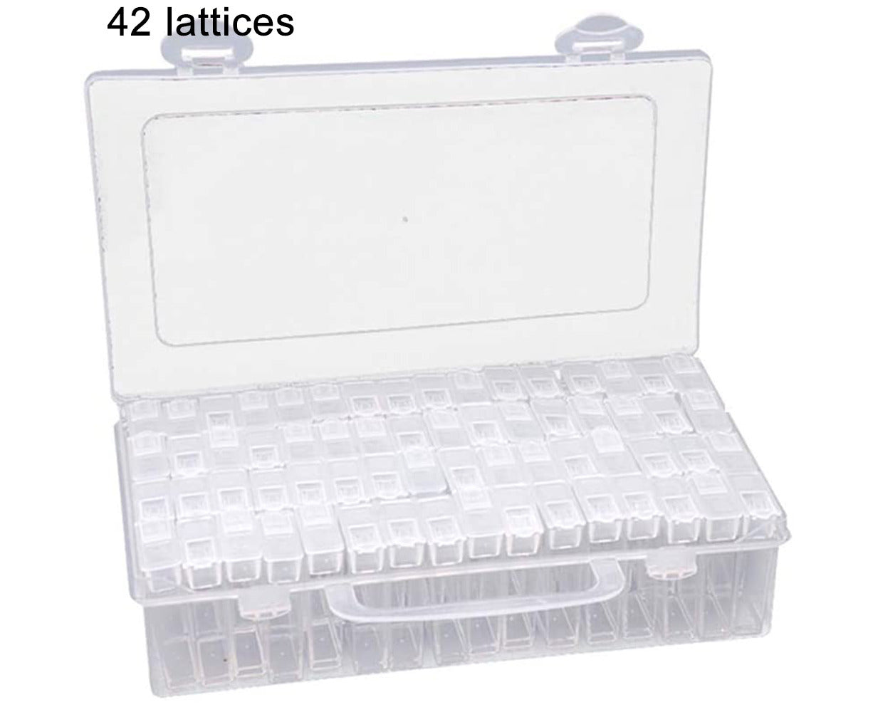 42/84 Grid Transparent Box DIY Handmade Beaded Diamond Painting