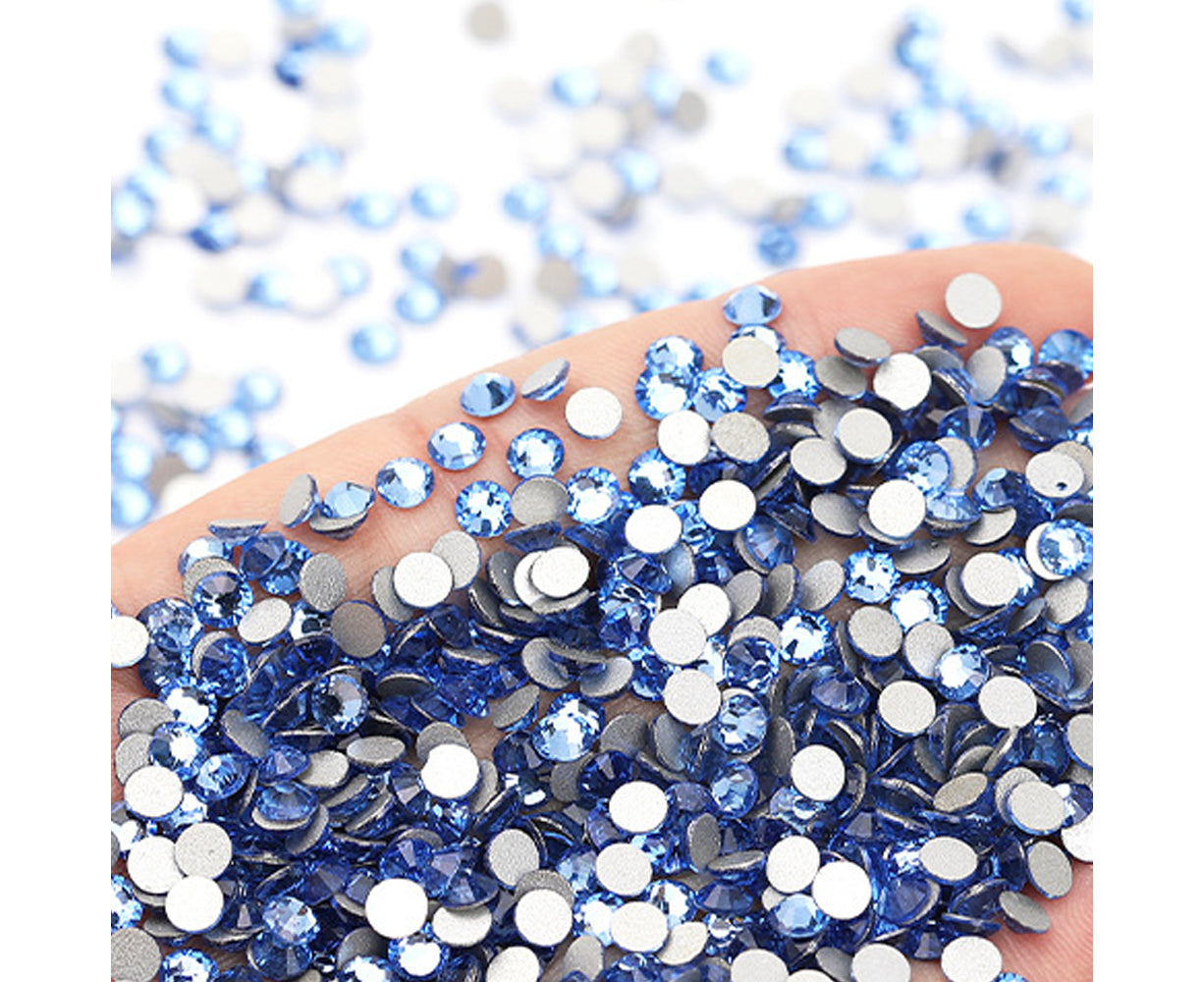 Crystal Glass Hotfix Rhinestones, for Crafts Clothes Costumes Shoes Jewelry, round Glass Gems